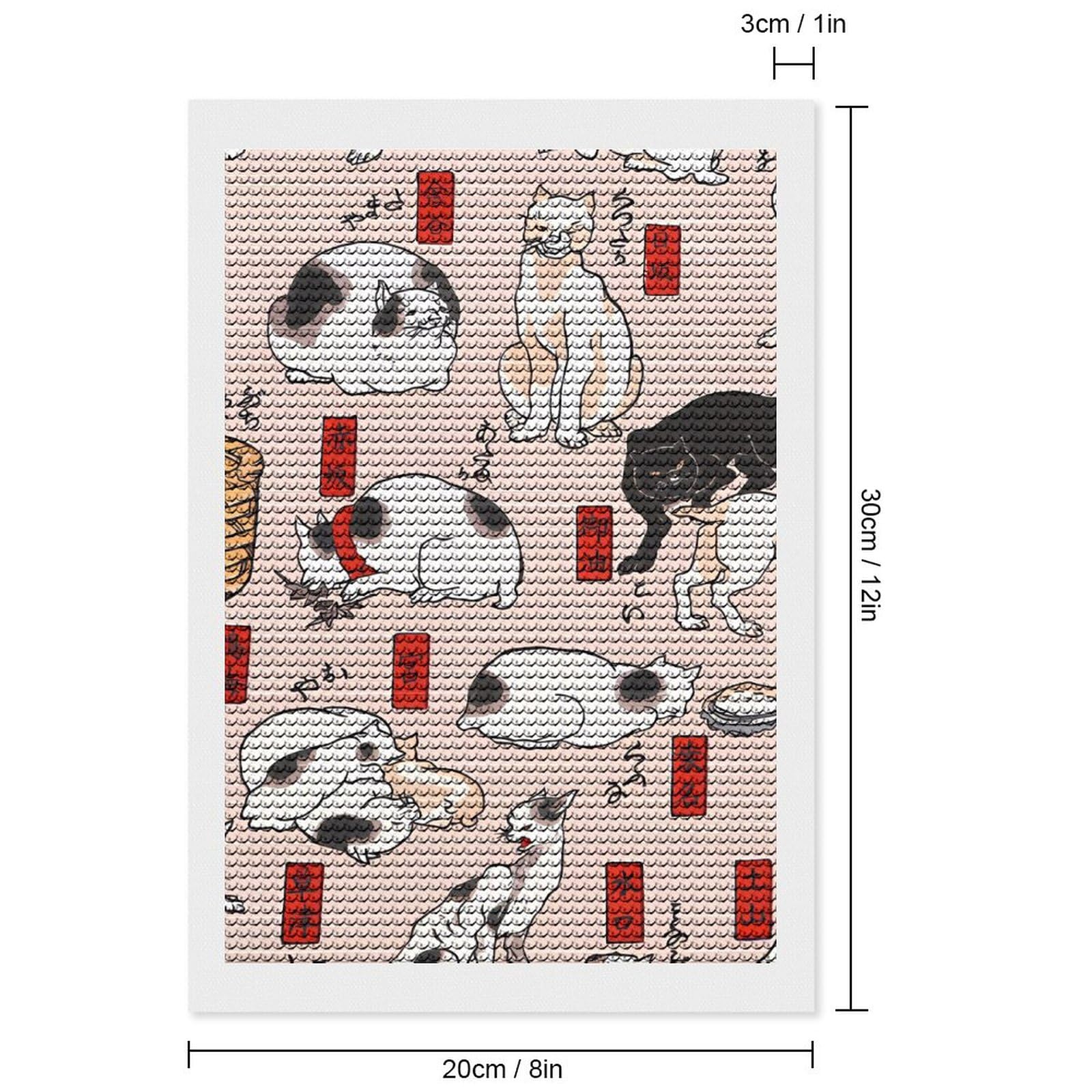 Amazon.co.jp: 歌川国芳 猫飼好五十三疋 ダイヤモンドアート